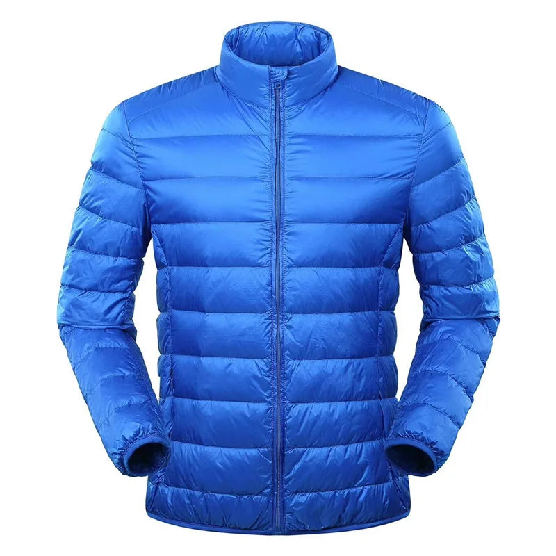 NewBang Feather Jacket Man Ultra Light Down Jacket Men Winter Coat Duck Down Windbreaker Stand Collar Parka With Carry Bag - Shopfly.co.uk