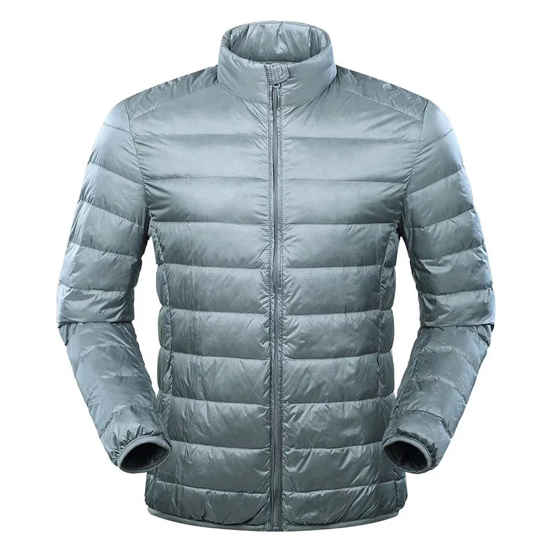 NewBang Feather Jacket Man Ultra Light Down Jacket Men Winter Coat Duck Down Windbreaker Stand Collar Parka With Carry Bag - Shopfly.co.uk