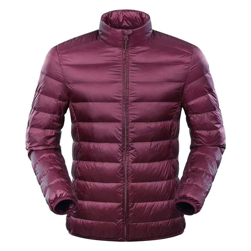 NewBang Feather Jacket Man Ultra Light Down Jacket Men Winter Coat Duck Down Windbreaker Stand Collar Parka With Carry Bag - Shopfly.co.uk