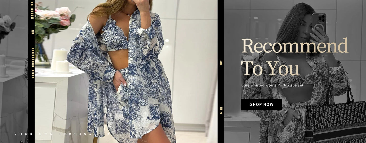 Clacive Fashion Loose White Cotton 3 Piece Sets Women Outfit 2024 Elegant Long Sleevee Shirt With High Waist Shorts Set Female - Shopfly.co.uk