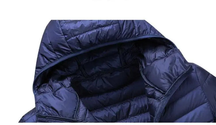 UETEEY 2024 Autumn Winter White Duck Down Jacket Men Light Weight Warm Waterproof Casual Outdoor Portable Male Puffer Coats - Shopfly.co.uk
