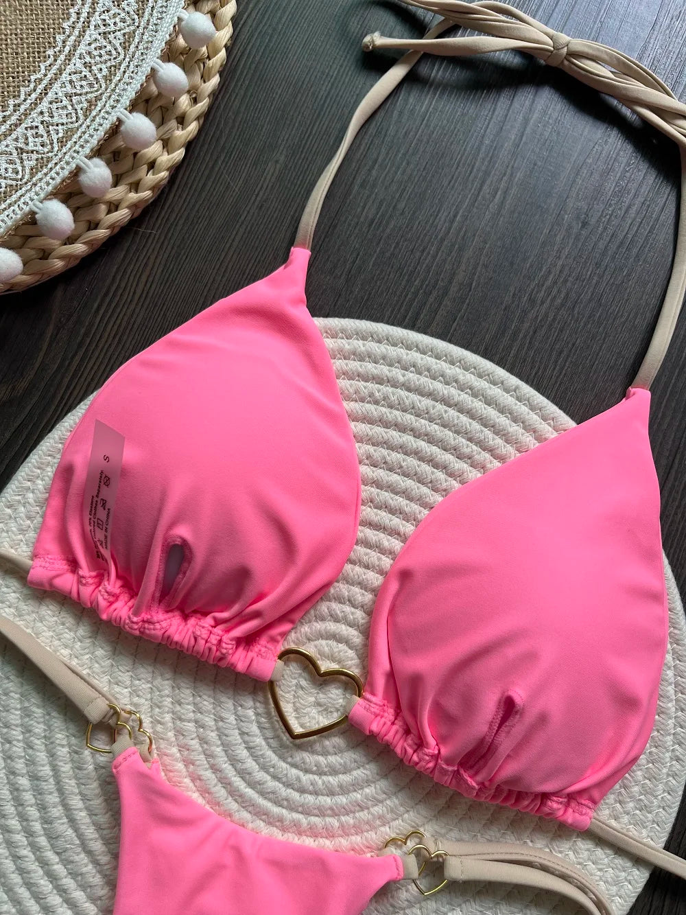 RUOTONSEPT Sexy Halter Solid color Bikini Set Women's Swimsuit Two-piece Triangle Thong Swimwear Bathing Suit Brazilian Biquinis - Shopfly.co.uk