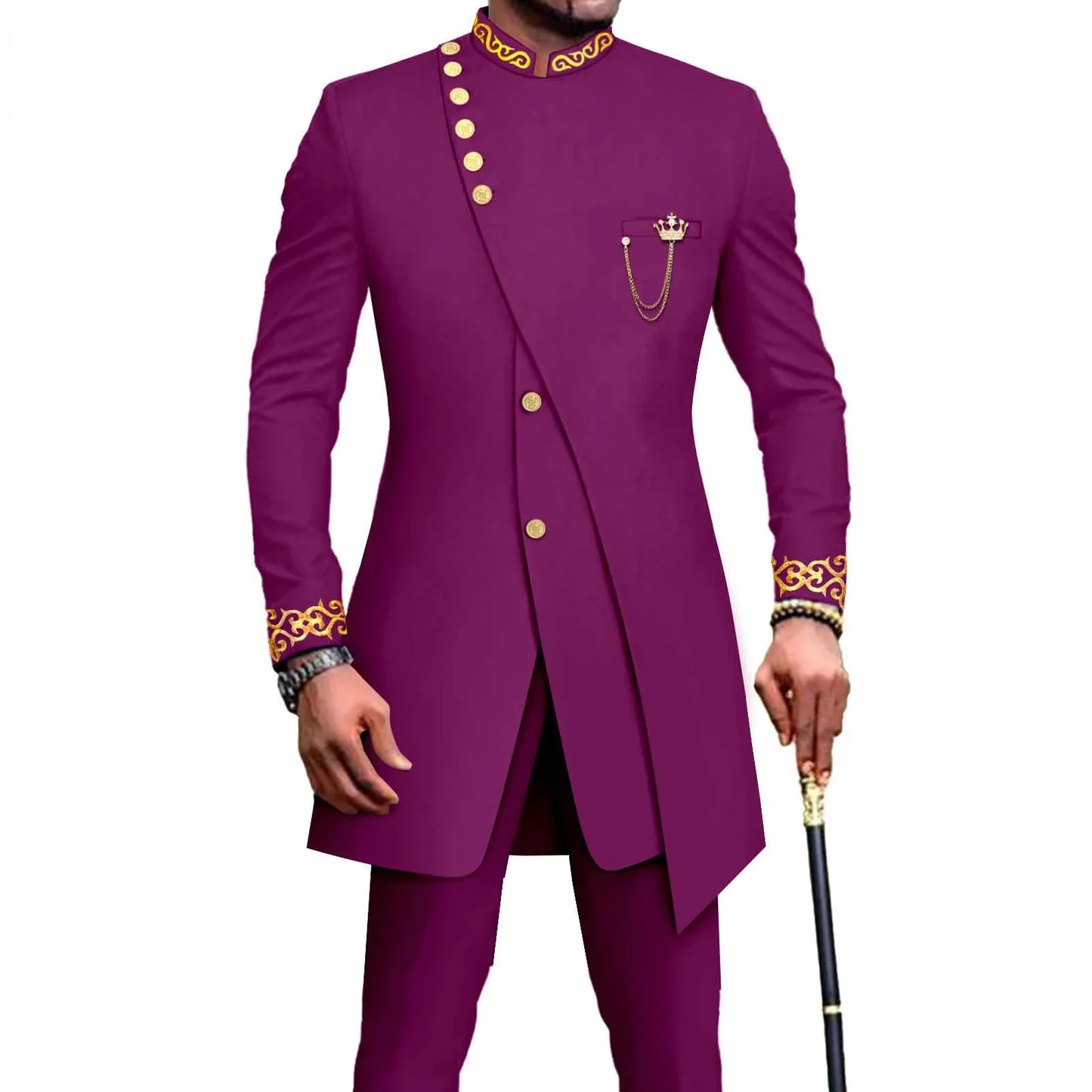 New Casual Men's Suit Slim Two-piece Set Costume Homme Suits for Costume Homme Pour Mariage Terno Masculino Completo - Shopfly.co.uk
