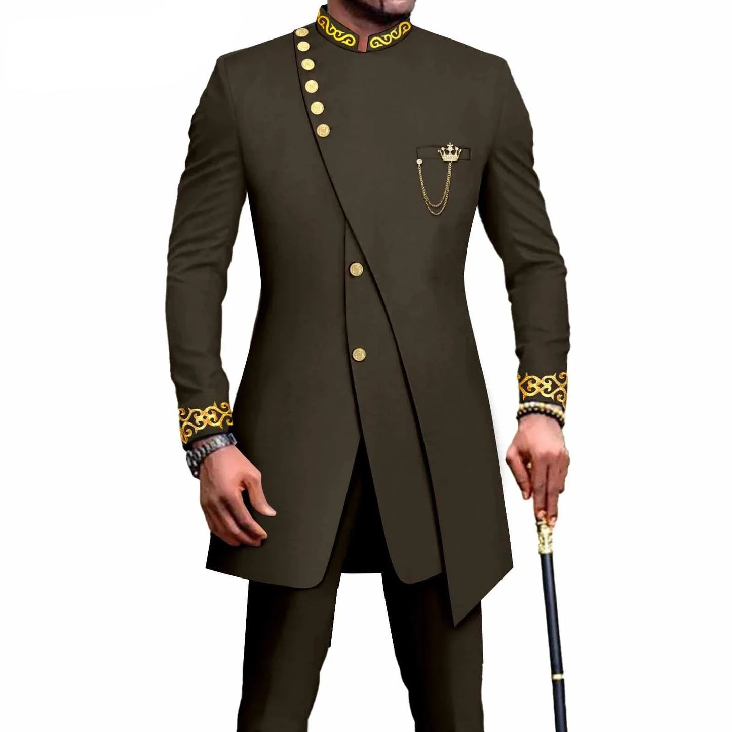 New Casual Men's Suit Slim Two-piece Set Costume Homme Suits for Costume Homme Pour Mariage Terno Masculino Completo - Shopfly.co.uk