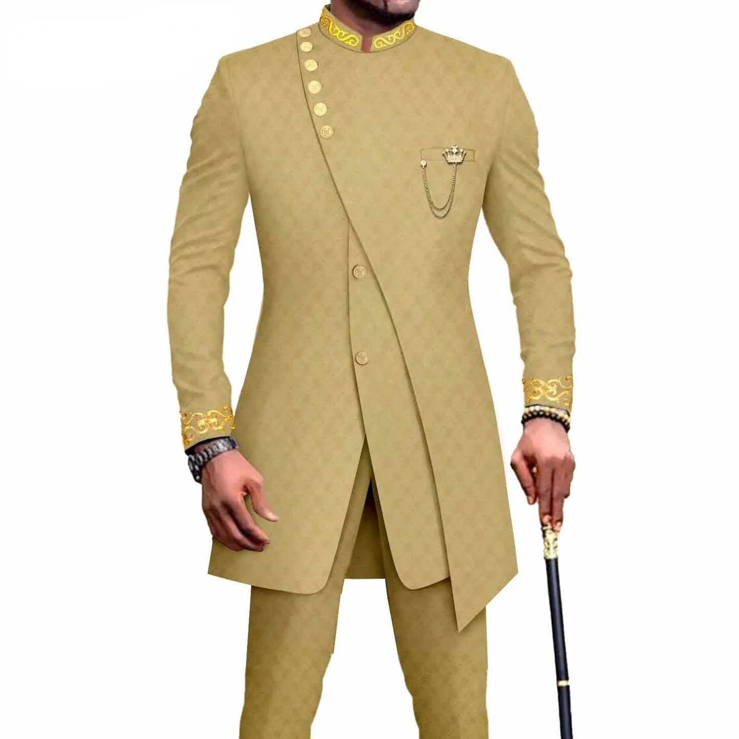 New Casual Men's Suit Slim Two-piece Set Costume Homme Suits for Costume Homme Pour Mariage Terno Masculino Completo - Shopfly.co.uk