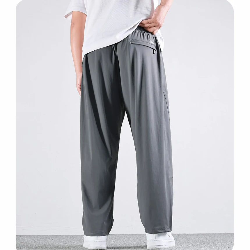 Plus Size 50-175kg Men's Ice Cool Long Pants Large Size 8XL 9XL 10XL Casual Loose Trousers Big Size Men Clothing Gym Sport Pants - Shopfly.co.uk