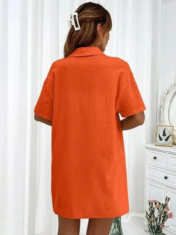 Solid Color Single Breasted Top Casual Loose Short Pants Sets Women Summer Women's 2 Pieces Suit Full Set Female Outfit Clothes - Shopfly.co.uk