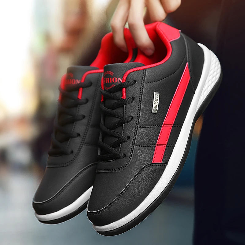 New Leather Men's Shoes, Sports Shoes, Fashion, Brisk Walking, Luxury Shoes, Breathable, Anti Slip, Casual Vulcanized Shoes38-46 - Shopfly.co.uk