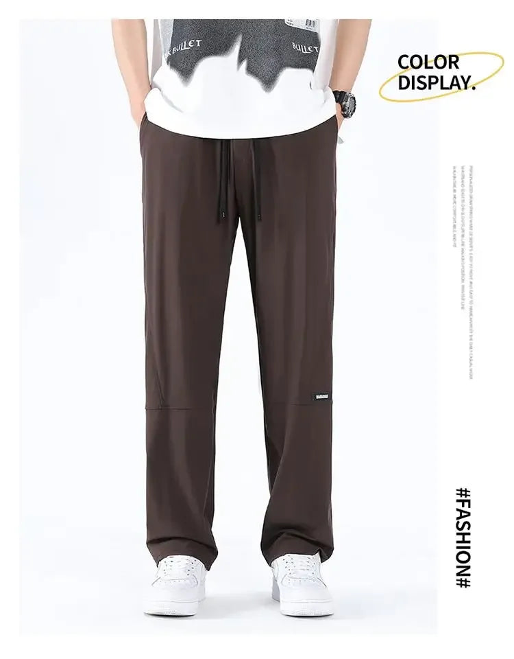 Plus Size 50-175kg Men's Ice Cool Long Pants Large Size 8XL 9XL 10XL Casual Loose Trousers Big Size Men Clothing Gym Sport Pants - Shopfly.co.uk