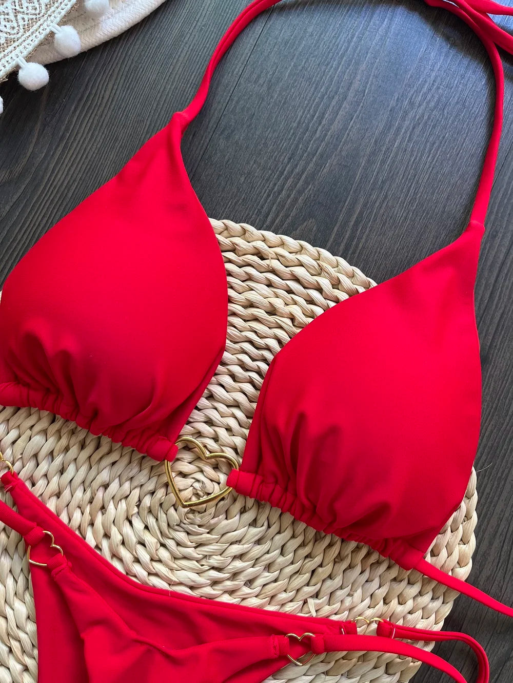 RUOTONSEPT Sexy Halter Solid color Bikini Set Women's Swimsuit Two-piece Triangle Thong Swimwear Bathing Suit Brazilian Biquinis - Shopfly.co.uk