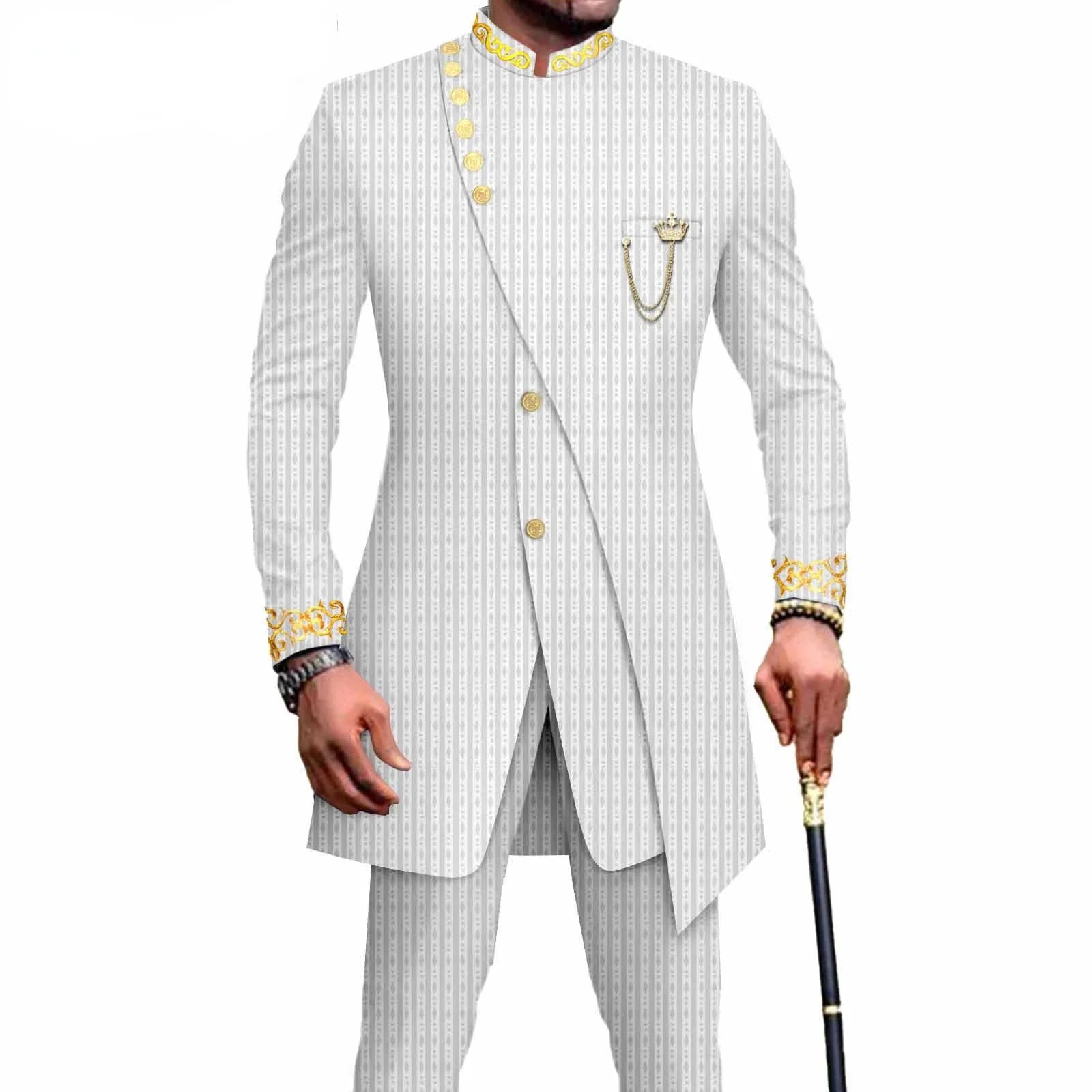 New Casual Men's Suit Slim Two-piece Set Costume Homme Suits for Costume Homme Pour Mariage Terno Masculino Completo - Shopfly.co.uk