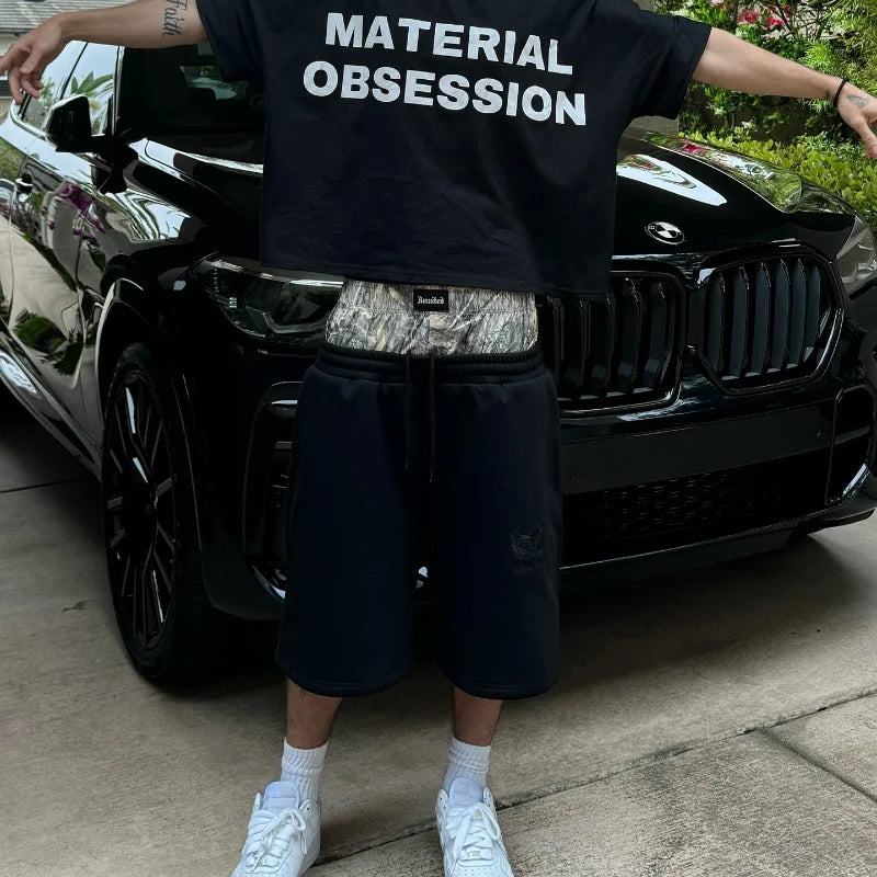 Y2K Retro Shorts Camouflage Pattern Double Waist Embroidered Streetwear Men Women Harajuku Hip Hop Casual Boxer Sports Shorts - Shopfly.co.uk