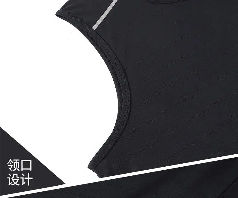 Tank Tops Men Quick Dry Vest Plus Size 8XL Summer Sport Vest Round Neck Big Size Short Sleeve Oversized Running Fitness Vest - Shopfly.co.uk
