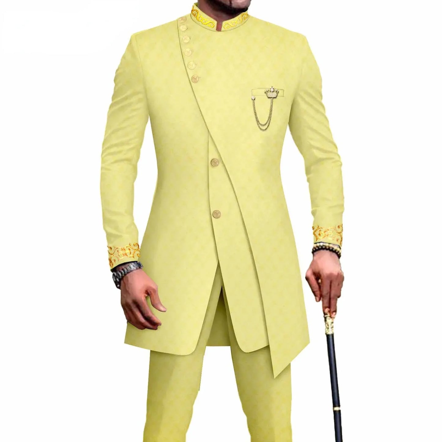 New Casual Men's Suit Slim Two-piece Set Costume Homme Suits for Costume Homme Pour Mariage Terno Masculino Completo - Shopfly.co.uk