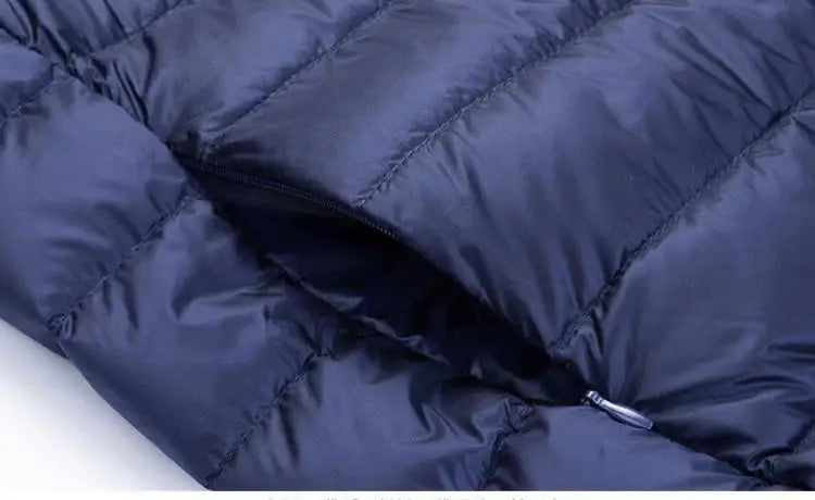 UETEEY 2024 Autumn Winter White Duck Down Jacket Men Light Weight Warm Waterproof Casual Outdoor Portable Male Puffer Coats - Shopfly.co.uk