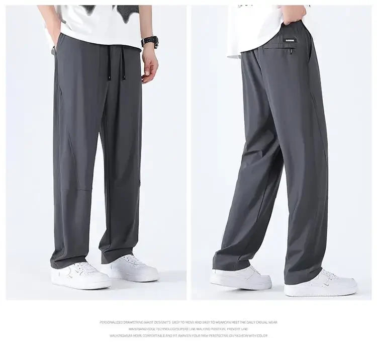 Plus Size 50-175kg Men's Ice Cool Long Pants Large Size 8XL 9XL 10XL Casual Loose Trousers Big Size Men Clothing Gym Sport Pants - Shopfly.co.uk