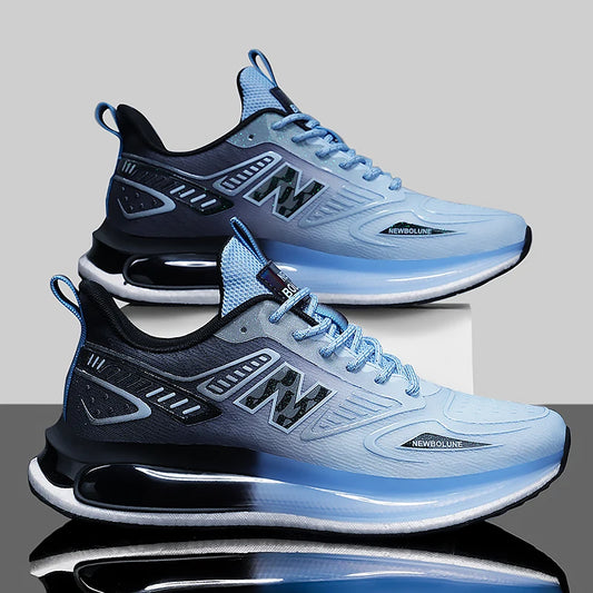 Sports Shoes for Men Mesh Breathable Comfortable Outdoor Sports Trendy Lace-up Sneakers 2025 New Casual Running Shoes for Man - Shopfly.co.uk