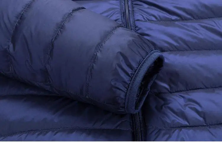 UETEEY 2024 Autumn Winter White Duck Down Jacket Men Light Weight Warm Waterproof Casual Outdoor Portable Male Puffer Coats - Shopfly.co.uk