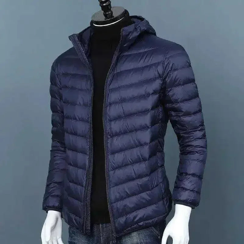 UETEEY 2024 Autumn Winter White Duck Down Jacket Men Light Weight Warm Waterproof Casual Outdoor Portable Male Puffer Coats - Shopfly.co.uk