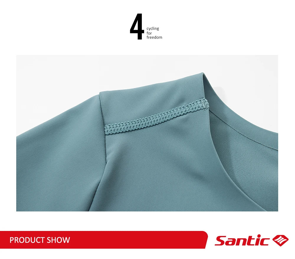 Santic Women's Triathlon Cycling Suits Summer Sleeveless Sponge Padded Quick-Drying for Running Swimming Cycling Bib Shorts - Shopfly.co.uk