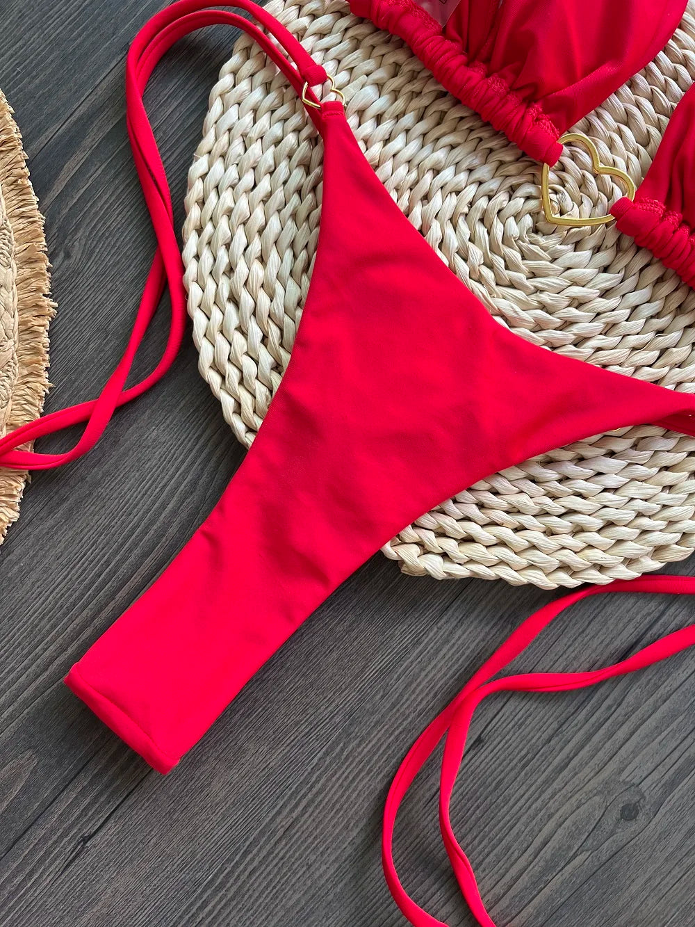 RUOTONSEPT Sexy Halter Solid color Bikini Set Women's Swimsuit Two-piece Triangle Thong Swimwear Bathing Suit Brazilian Biquinis - Shopfly.co.uk