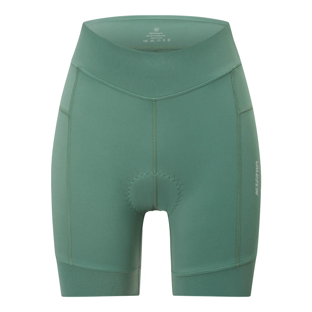 HISERWA Women Cycling Shorts High Quality MTB Bike Shorts 6 Hours Riding Shockproof Pad Breathable Lycra Sports Bicycle Tights - Shopfly.co.uk