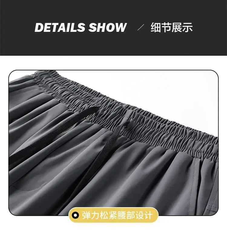 Plus Size 50-175kg Men's Ice Cool Long Pants Large Size 8XL 9XL 10XL Casual Loose Trousers Big Size Men Clothing Gym Sport Pants - Shopfly.co.uk