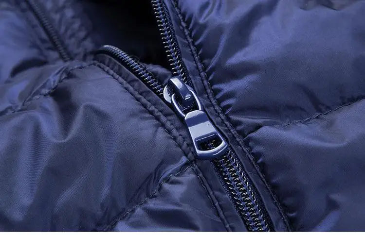UETEEY 2024 Autumn Winter White Duck Down Jacket Men Light Weight Warm Waterproof Casual Outdoor Portable Male Puffer Coats - Shopfly.co.uk