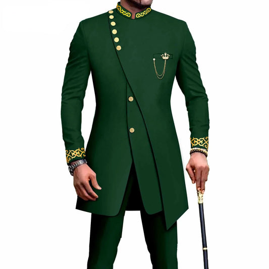 New Casual Men's Suit Slim Two-piece Set Costume Homme Suits for Costume Homme Pour Mariage Terno Masculino Completo - Shopfly.co.uk