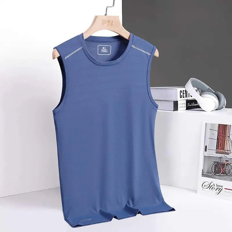 Tank Tops Men Quick Dry Vest Plus Size 8XL Summer Sport Vest Round Neck Big Size Short Sleeve Oversized Running Fitness Vest - Shopfly.co.uk