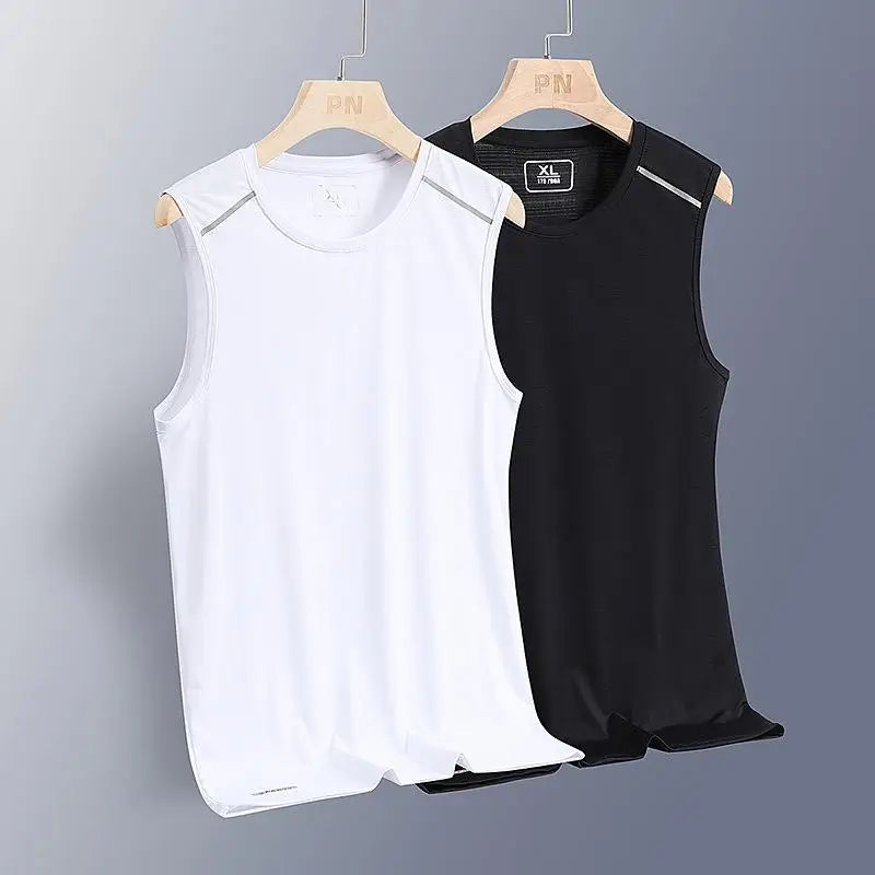 Tank Tops Men Quick Dry Vest Plus Size 8XL Summer Sport Vest Round Neck Big Size Short Sleeve Oversized Running Fitness Vest - Shopfly.co.uk