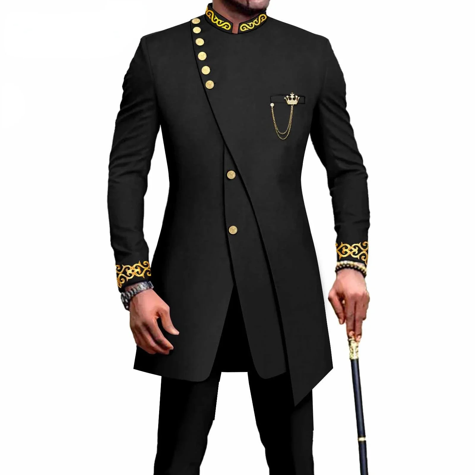 New Casual Men's Suit Slim Two-piece Set Costume Homme Suits for Costume Homme Pour Mariage Terno Masculino Completo - Shopfly.co.uk