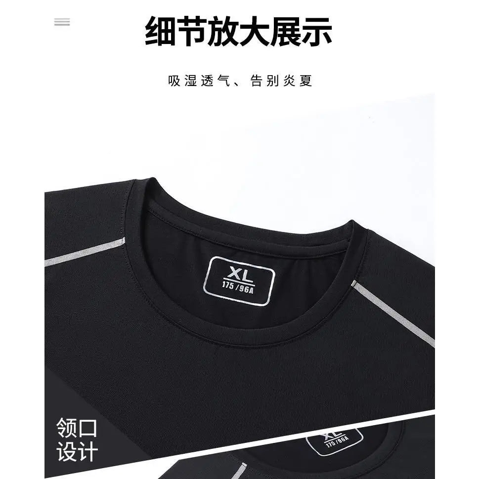 Tank Tops Men Quick Dry Vest Plus Size 8XL Summer Sport Vest Round Neck Big Size Short Sleeve Oversized Running Fitness Vest - Shopfly.co.uk