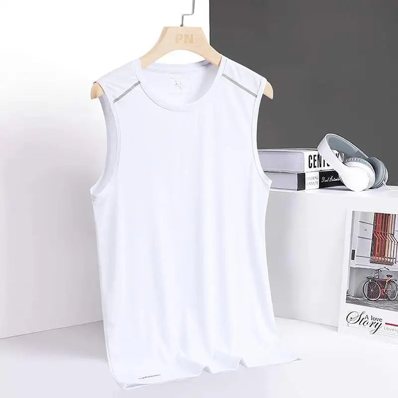 Tank Tops Men Quick Dry Vest Plus Size 8XL Summer Sport Vest Round Neck Big Size Short Sleeve Oversized Running Fitness Vest - Shopfly.co.uk