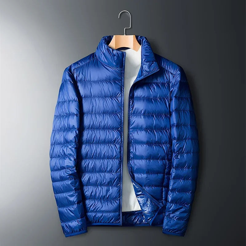 UETEEY 2024 Autumn Winter White Duck Down Jacket Men Light Weight Warm Waterproof Casual Outdoor Portable Male Puffer Coats - Shopfly.co.uk