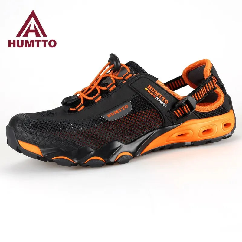 HUMTTO Summer Wading Hiking Shoes for Men Outdoor Man Sneakers Breathable Quick Drying Sports Trekking Beach Barefoot Mens Shoes - Shopfly.co.uk