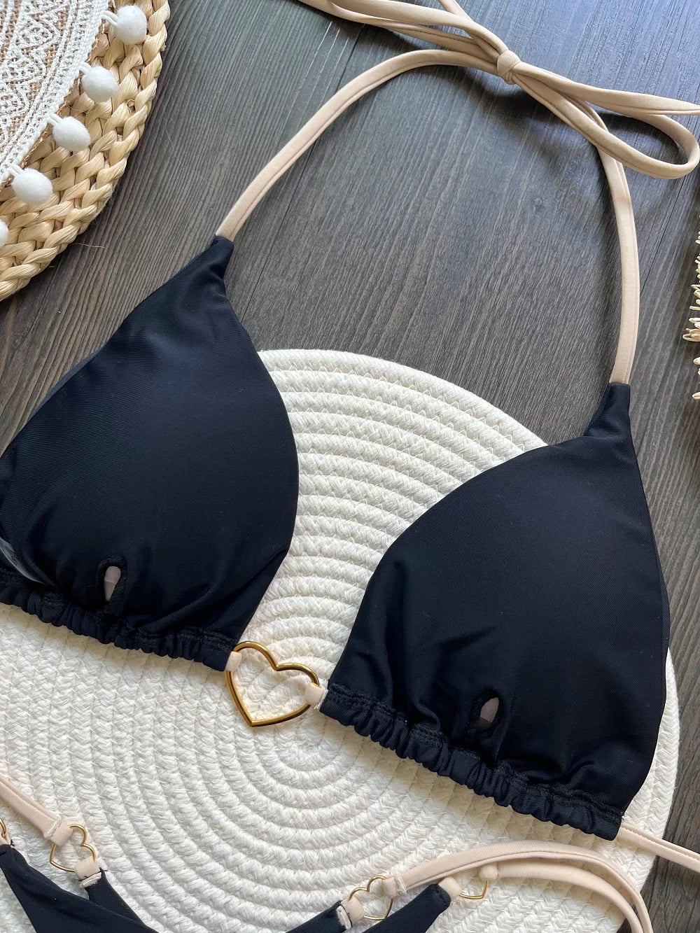 RUOTONSEPT Sexy Halter Solid color Bikini Set Women's Swimsuit Two-piece Triangle Thong Swimwear Bathing Suit Brazilian Biquinis - Shopfly.co.uk