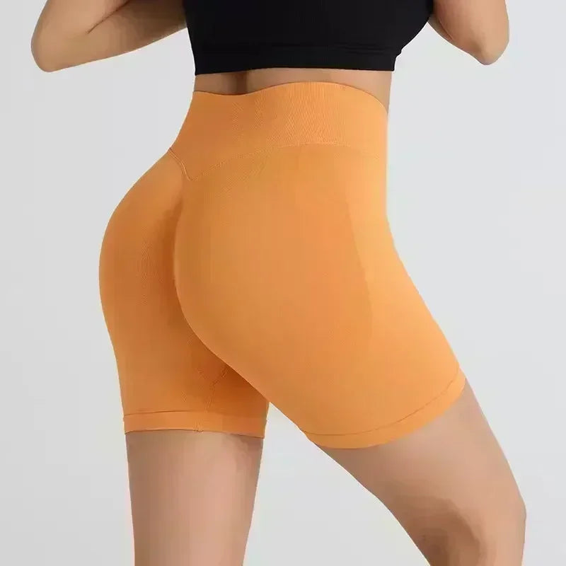 NVGTN Shorts Macaron Color CrossFit Training Yoga Cycling Women Summer Low Ribbed Band Scrunch Butt Seamless Breathable Shorts - Shopfly.co.uk