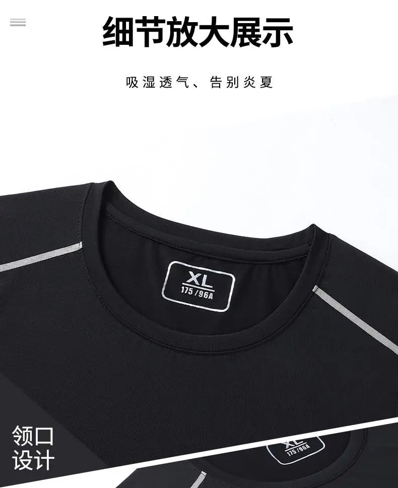 Tank Tops Men Quick Dry Vest Plus Size 8XL Summer Sport Vest Round Neck Big Size Short Sleeve Oversized Running Fitness Vest - Shopfly.co.uk