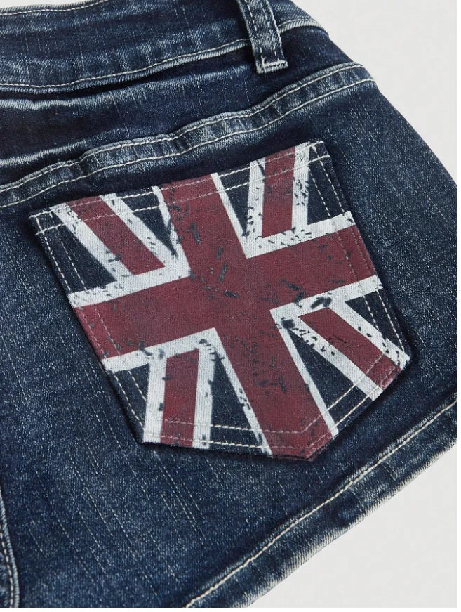 Millennium subculture Gothic mini denim shorts women's y2k summer beach casual spicy girl sexy fashion retro straight leg shorts - Shopfly.co.uk