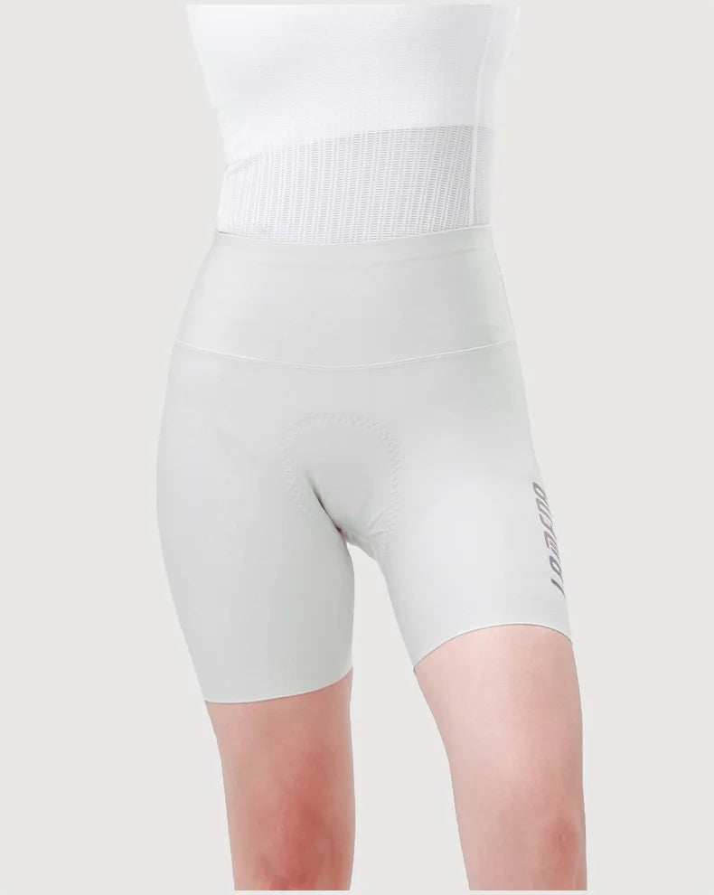 LAMEDA Cycling Shorts Women's High Elastic Cycling Pants Quick-Drying Bib Shorts Upf50+ Outdoor Cycling Shorts White Road Cyclin - Shopfly.co.uk