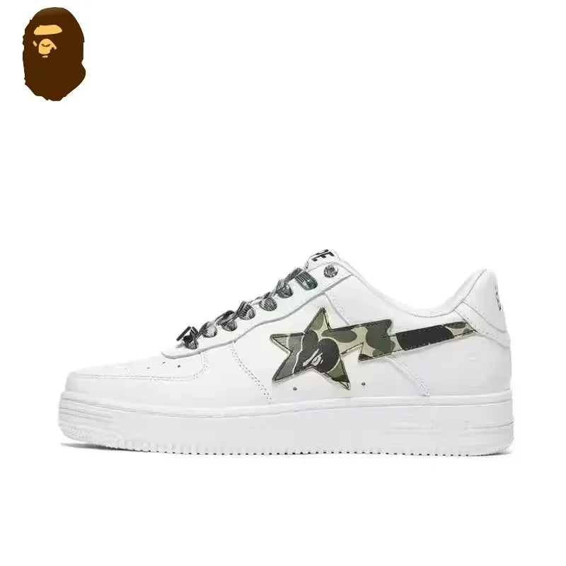 A BATHING APE Bape Sta X Marvel Hero Collection Co Branded Niche Street Vibe Fashion Casual Board Shoes Trend Shoes - Shopfly.co.uk