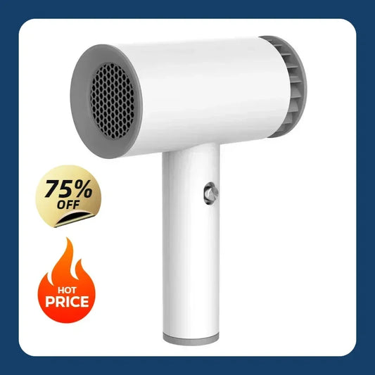 Portable Cordless Hair Dryer Fast Dry Hair Lithium Battery Rechargeable Blow Dryer Strong Wind Travel/Outdoor Plug in Hot Air - Shopfly.co.uk